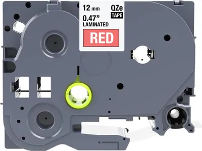Produktbild von Brother-kompatibles TZE-435-Band - Weiß auf rot - 12 mm x 8 m - Schriftband