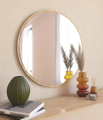 Immagine prodotto di Skye Decor, Ozze - Natural, specchio, naturale, 100% MDF, 60 x 2,2 x 60 cm