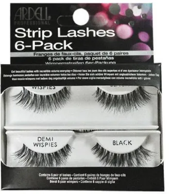Obrázok produktu pre ARDELL_Strip Lashes 6-Pack Demi Wispiesl 6 párov umelých rias Black