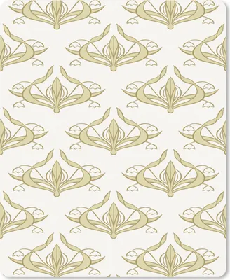 Produktbild von MuchoWow® Mauspad Mousepad Muster - Blumen - Jugendstil 30x40 cm - Mousepads - Maus Mat - Pad - Mausunterlage - Mausmatten