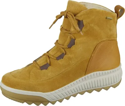 A single brown boot is shown against a white background.