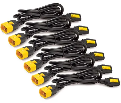 Produktbild von APC Stromkabel-Set 6x verriegelbar C13/C14 1,2 m 10 A
