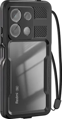 Image de Redpepper, Housse pour Redmi Note 13 5G étanche IP68 avec dragonne, Noir