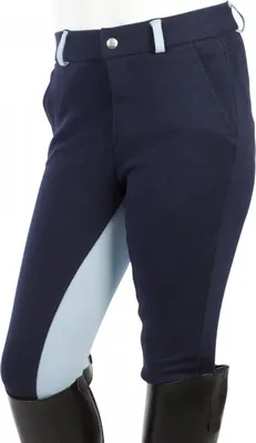 Produktbild von Pfiff PFIFF Reithose Elisa, zweifarbig Kinder Vollbesatz, Blau-Hellblau, 170