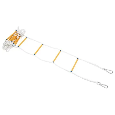 Obrázek produktu pro Požární žebřík, délka 12 m, nosnost 200 kg, lano 1,8 cm – průměr příčky 2,3 cm, 3,4 kg