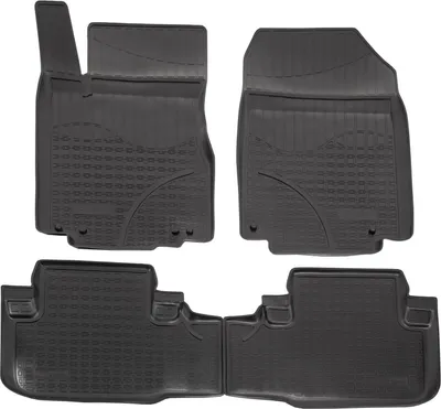 Produktbild von NORM LINERS | 3D Gummimatten Auto Matten Fussmatten Kompatibel mit Honda CR-V 2012-2017 4tlg, Individuelle Passform mit Hohem Rand cca 4-5cm, Allwetter,