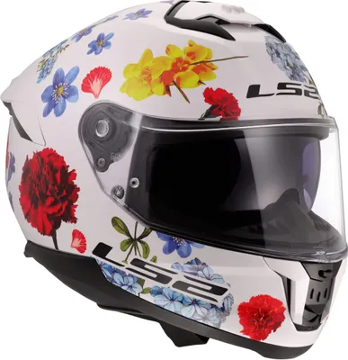 Produktbild von Integralhelm LS2 FF808 STREAM II Flowers Weiß Glänzend größe M