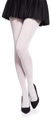 Imagen del producto de Medias de microfibra Romartex, 20 denier, disponibles en 19 colores y 3 tallas, talla L, color blanco