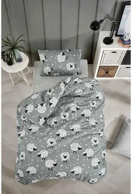 Produktbild von L'Essentiel Linge de Maison, Lamb, Weiß, King-Size-Bettbezug-Set (FR), 65 % BAUMWOLLE / 35 % POLYESTER, 240 x 220 cm