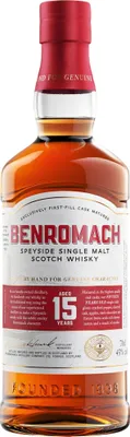 Produktbild von Benromach 15 Jahre Speyside Single Malt Scotch Whisky in Geschenkpackung | 43 % vol | 0,7 l