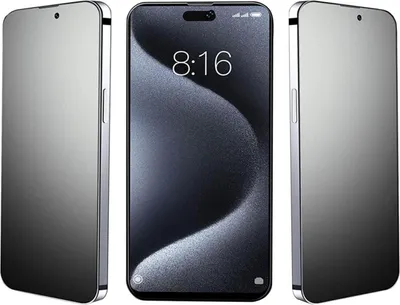 Obrázok produktu pre HAIWILL iPhone 16 ochrana obrazovky na súkromie 3 kusy | 6,1" ochrana obrazovky 9H sklo proti odtlačkom prstov