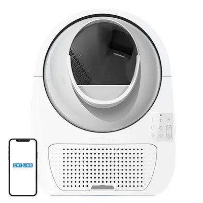 Zdjęcie produktu dla CATLINK Pro-X Standard, Kot, Samoczyszcząca się kuweta, Biały, Polipropylen (PP), 40 dB, 65 l