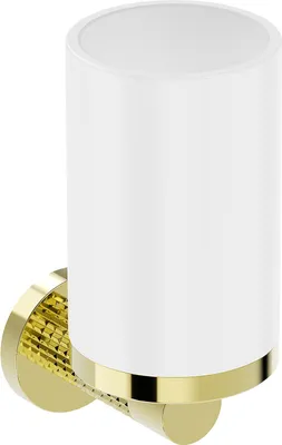 Zdjęcie produktu dla Mexen Triv kubek na szczoteczki, biały/złoty - 70A33051-50W