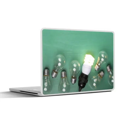 Produktbild von MuchoWow® Laptop Aufkleber Sticker Cover Glühbirne zwischen alten Glühbirnen 30x21 cm - Sticker für Laptop - Selbstklebend