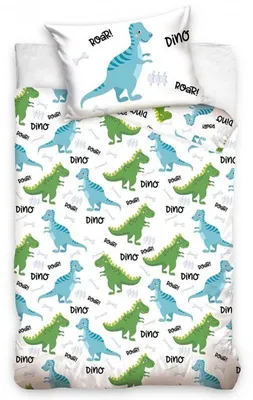 Obrázek produktu pro Dětská sada do postele s motivem dinosaurů - 90 x 120 cm - bavlna