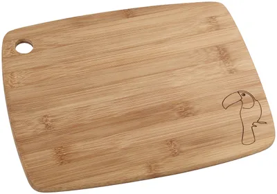 Productafbeelding van Ontbijtplank broodplank snijplank - 30 x 23 x 1 cm - Bamboe - Bruin