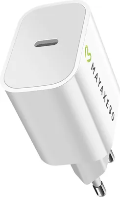 Immagine prodotto di Mayaxess, caricatore di rete USB-C con Power Delivery 20W, bianco