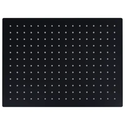Zdjęcie produktu dla vidaXL Deszczownica ze stali nierdzewnej 40x30 cm prostokątna czarna