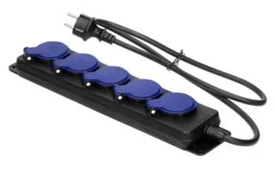 Obrázek produktu pro Prodlužovací kabel venkovní gumový IP44 5 zásuvek 3m ORNO OR-AE-13297/3M