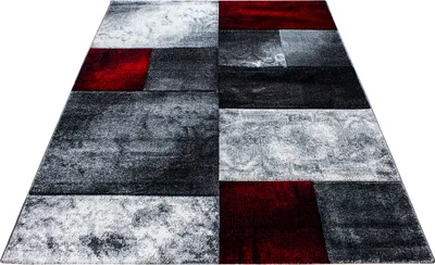 Produktbild von Teppium Designer Wohnzimmer Teppich Modern Weicher Kurzflor Teppich Konturenschnitt Pflegeleicht, Grösse: 80x150 cm