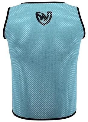 Rückansicht der German Wear 12er-Pack Fußball-Westen in Mittelblau aus langlebigem Dual-Mesh-Polyester mit Kurzarm-Passform – bietet Komfort und Strapazierfähigkeit, ideal für Training und Vereinsmannschaften. Jetzt online kaufen!