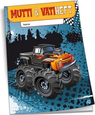 Produktbild von Muttiheft / Vatiheft "Monster Truck" / DIN A6 / 48 Seiten / mit Heftumschlag