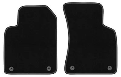Image de Tapis avant en moquette pour Audi TT I 8N 1998-2006 (cabriolet/roadster/coupé) – 2 pièces, noirs, sur mesure – Wielganizator BASIC
