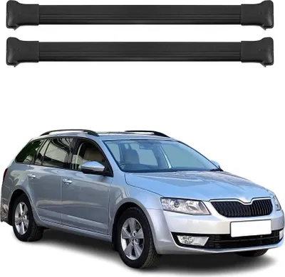 Productafbeelding van Dakdragers voor Skoda Octavia Scout, modeljaren 2014-2019, aluminium, zwart