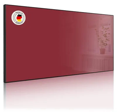 Produktbild von Metall Magnettafel beschreibbar 78x37cm Motiv Burgund [MTSCHQ-0013]
