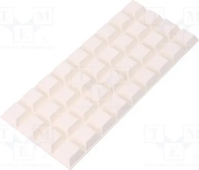 Produktbild von 36x Selbstkender Fuß Shore-Härte: 70 7000029590 Beine H: 7,6mm weiss Polyuret