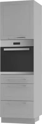 Produktbild von Backofenschrank Kvantum Q-D14/RU/3A Vollauszug 60cm Korpus- & Frontfarbe wählbar,dust grey matt,grau