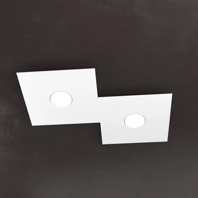 Immagine prodotto di Applique Moderna Eccentric Metallo Bianco 2 Luci Gx53