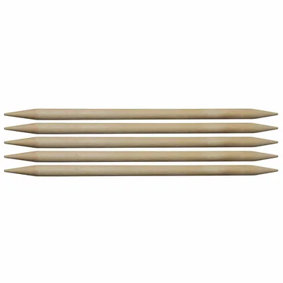 Produktbild von KnitPro Basix Strumpfstricknadeln Holz 15-20 cm