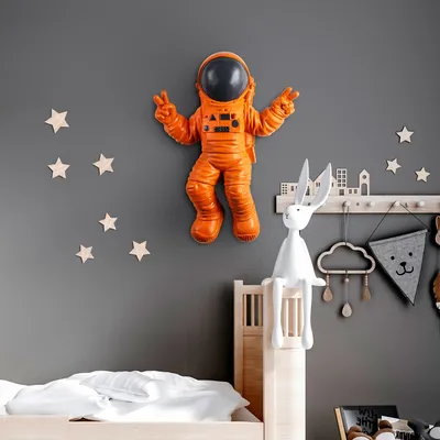 Produktbild von Wallity, Cosmonaut, Dekoratives Wandaccessoire, Mehrfarbig, 100% POLYESTER, 35 x 10 x 47 cm