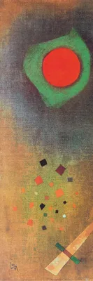 Obrázok produktu pre Wassily Kandinsky umelecká tlač obrazu - Aufleuchten, 1927 (91 x 30 cm)