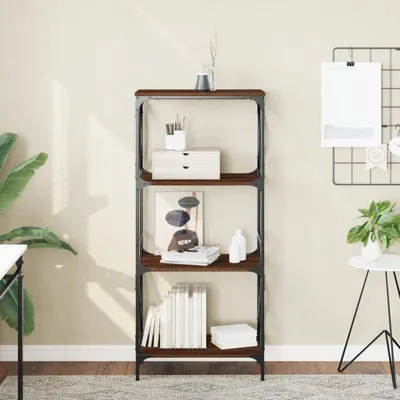 Immagine prodotto di Maison Exclusive - Libreria 4 ripiani Rovere marrone 59x35x132 cm Materiale ligneo