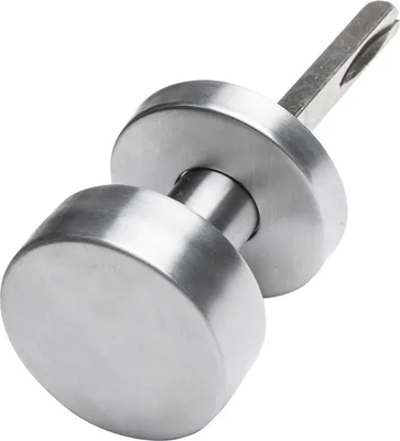 Produktbild von Aqbau® Türknopf Drehbar auf Rundrosette Knopfdrücker Türknauf Edelstahl