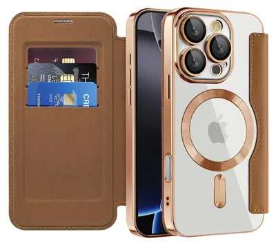 Produktbild von Techsuit - SmartMag Book Hülle für iPhone 16 Pro Max - braun
