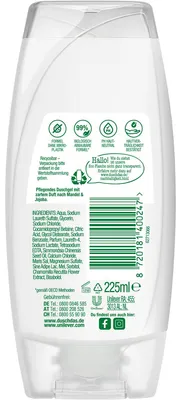 Produktbild von Duschdas Duschgel Care Mandel Jojoba milde Pflegedusche 225ml