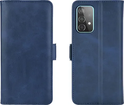 Produktbild von Mobigear Slim Magnet  Samsung Galaxy A52s 5G Hülle Klapphülle Geldbörse - Dunkelblau