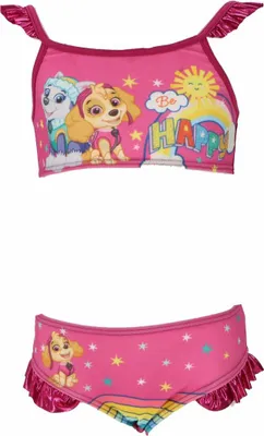 Produktbild von Paw Patrol Mädchen Bikini Fröhliche Schwimmkleidung mit Farbenfrohem Design 4 Jahre Bordeauxror
