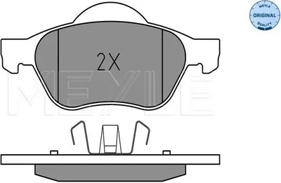 Produktbild von MEYLE 025 232 1518 Bremsbeläge Vorne für RENAULT LAGUNA II Grandtour (KG0/1) LAGUNA II (BG0/1)