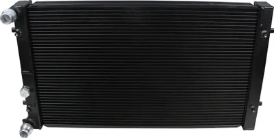 Produktbild von Aluminium Wasserkühler Upgrade schwarz für VW Golf 4 1.8T Audi A3 8L Seat Skoda