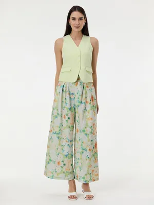 Produktbild von Orsay Hellgrüne gemusterte Damenhose 38