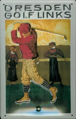 Produktbild von Blechschild Nostalgieschild Dresden Golf Links