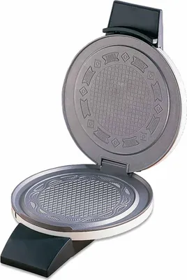 Produktbild von Cloer 261 Hörncheneisen für hauchdünne, knusprige Hörnchen, 14,5 cm Hörnchengröße, Hörnchenautomat mit Antihaftbeschichtung, Kontrollleuchte &