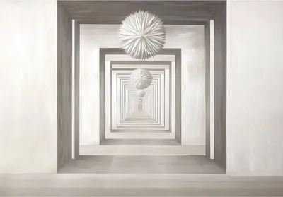 Produktbild von Fototapete 3D Effekt Tunnel Abstrakt - 350x250 cm - inklusive kleister - Vlies Tapete - Vliestapete Wohnzimmer Schlafzimmer Küche Modern Wandtapete