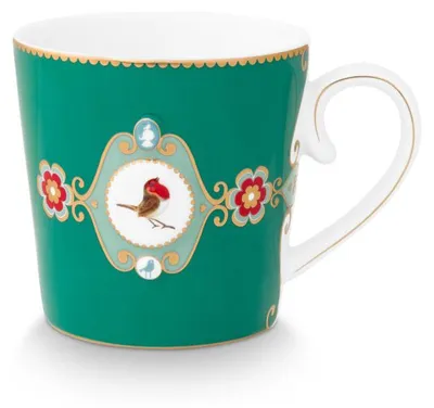 Produktbild von Pip Studio Henkelbecher Love Birds Emerald (250ml)