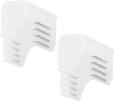 Obrázek produktu pro Unyqoos® Sada 8 průhledných samolepicích silikonových chráničů rohů a hran pro nábytek – měkké, pružné, tlumící nárazy, bezpečné pro děti