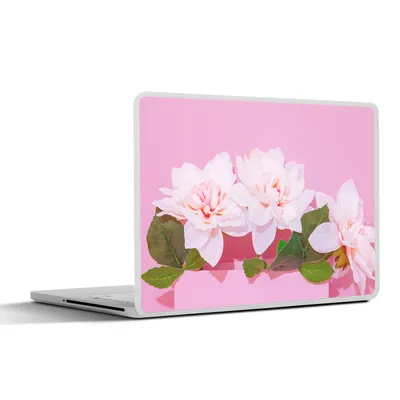 Produktbild von MuchoWow® Laptop Aufkleber Sticker Cover Blüte - Sommer - Rosa 31x22.5 cm - Laptop-Deko